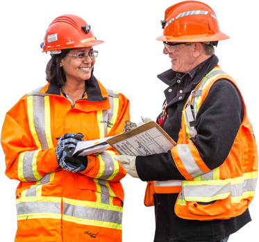 Environmental employees from Goldcorp's Éléonore mine